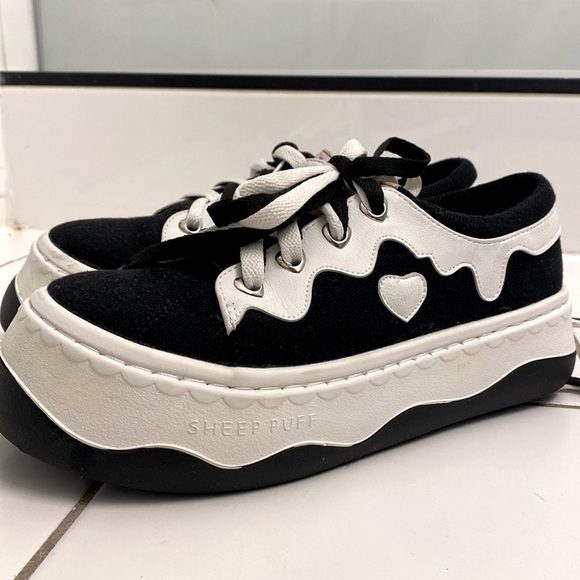 90’s PLATFORM LOLITA Sneakers! Club Kids, Vintage - Picture 2 of 10